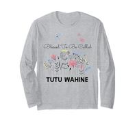 Regalo floral de Blessed To Be Called Tutu Wahine para abuela y mamá Manga Larga