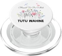 Regalo floral de Blessed To Be Called Tutu Wahine para abuela y mamá PopSockets PopGrip para MagSafe
