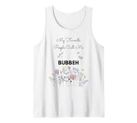 Regalo floral de My Favorite People Call Me Bubbeh para abuela y mamá Camiseta sin Mangas