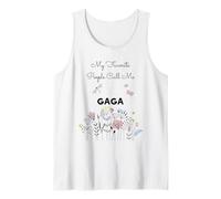 Regalo floral de My Favorite People Call Me Gaga para abuela y mamá Camiseta sin Mangas