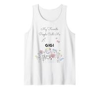 Regalo floral de My Favorite People Call Me Gigi para mamá y abuela Camiseta sin Mangas