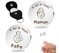 Regalo futuro padres,Regalo futuro papá, regalo futuro mama, regalo Fete des meres,regalo Fete des peres,regalo para mujer embarazada,regalo joven mamá,regalo joven papa,doble cara decisión pieza