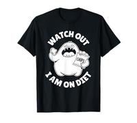 Regalo genial y divertido para amantes de la comida dietética de Watch Out I am on Diet Camiseta