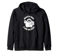 Regalo genial y divertido para amantes de la comida dietética de Watch Out I am on Diet Sudadera con Capucha