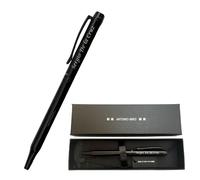 regalo grabado - Bolígrafo Personalizado Antonio Miro | Texto Grabado Permanente | Diseño Elegante | Tinta Azul Recargable | como Regalo personalizado