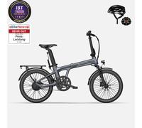 Novedad para 2026: ADO Air 20 Pro y Ultra Versión mejorada - Bicicleta eléctrica plegable con características modernas (bono gratuito de 49,99 €) - Air 20 Pro (2 velocidades) - Gris