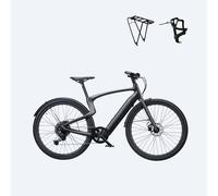 (Regalo gratuito: 49,99 €) Bicicleta eléctrica Urtopia Carbon 1 Pro C de 10 velocidades, manillar inteligente con control por voz, GPS, aplicación e IoT - L (175 ~ 195 cm) / Negra