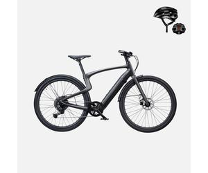 (Regalo gratuito: 49,99 €) Bicicleta eléctrica Urtopia Carbon 1 Pro C de 10 velocidades, manillar inteligente con control por voz, GPS, aplicación e IoT - L (175 ~ 195 cm) / Negra