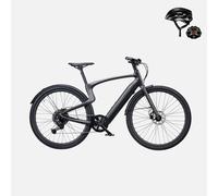 (Regalo gratuito: 49,99 €) Bicicleta eléctrica Urtopia Carbon 1 Pro de 10 velocidades, manillar inteligente con control por voz, GPS, aplicación e IoT - L (175 ~ 195 cm) / Negra