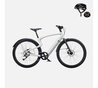 (Regalo gratuito: 49,99 €) Bicicleta eléctrica Urtopia Carbon 1 Pro de 10 velocidades, manillar inteligente con control por voz, GPS, aplicación e IoT - L (175 ~ 195 cm) / Crema