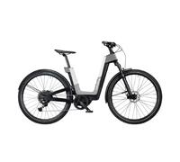 (Regalo gratuito: 49,99 €) Urtopia Fusion, bicicleta eléctrica inteligente de carbono con control por voz - 160 cm-190 cm / Gris elegante
