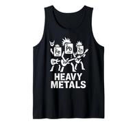 Regalo Heavy Metals Música Química Tabla Periódica Divertido Camiseta sin Mangas