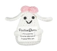 Regalo hecho a mano con conejito positivo, regalos de apoyo emocional para mujeres, niñas, hermanas y amigos, cesta de Pascua Essentials Stuffers para graduación, cumpleaños y día de la madre