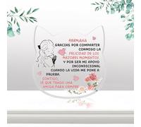 Regalo Hermana,Regalo Hermana Cumpleaños,Regalos Navidad,Regalos para Hermanas,Regalo para Hermana,Regalo Hermano,Regalo San Valentin Originales,Placa Acrílica En Forma De Gatos
