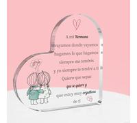 Regalo Hermana, Regalos Navidad Hermana - Placa Acrílica, Regalos para Hermanas Originales Regalos Hermana Regalo para Mi Hermana Regalo para Hermana Regalos Originales para Hermana Regalo Cumpleaños