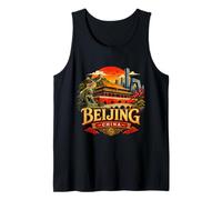 Regalo histórico de Recuerdo de Viaje Vintage a Beijing, China Camiseta sin Mangas
