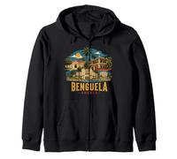 Regalo histórico de Recuerdo de Viaje Vintage a Benguela Angola Sudadera con Capucha