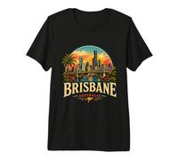 Regalo histórico de Recuerdo de Viaje Vintage a Brisbane Australia Camiseta Premium