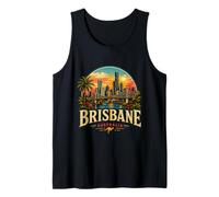 Regalo histórico de Recuerdo de Viaje Vintage a Brisbane Australia Camiseta sin Mangas