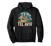 Regalo histórico de Recuerdo de Viaje Vintage a Tel Aviv, Israel Sudadera con Capucha