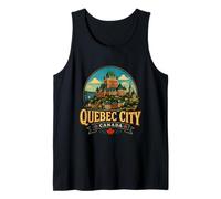 Regalo histórico de Recuerdo Vintage de Viaje a la Ciudad de Quebec, Canadá Camiseta sin Mangas