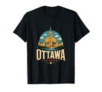 Regalo histórico de Recuerdo Vintage de Viaje a Ottawa, Canadá Camiseta