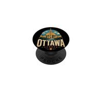 Regalo histórico de Recuerdo Vintage de Viaje a Ottawa, Canadá PopSockets PopGrip Adhesivo