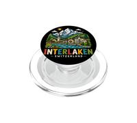 Regalo histórico de Viaje de Interlaken Suiza Dibujado a Mano PopSockets PopGrip para MagSafe