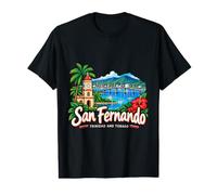 Regalo histórico de Viaje de San Fernando Trinidad Dibujado a Mano Camiseta gráfica económica