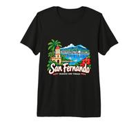 Regalo histórico de Viaje de San Fernando Trinidad Dibujado a Mano Camiseta Premium