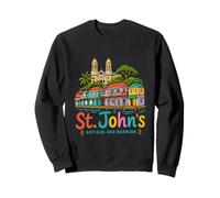 Regalo histórico de Viaje de St Johns Antigua y Barbuda Dibujado a Mano Sudadera