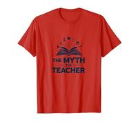 Regalo humorístico para Profesores The Myth The Legend para Hombre Camiseta, Hombre, Rojo, 3XL