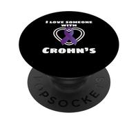 Regalo I Love Someone with Crohns and Colitis PopSockets PopGrip Adhesivo