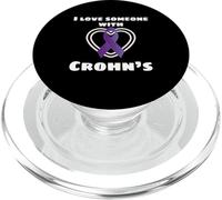 Regalo I Love Someone with Crohns and Colitis PopSockets PopGrip para MagSafe