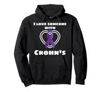 Regalo I Love Someone with Crohns and Colitis Sudadera con Capucha