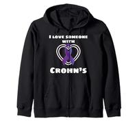 Regalo I Love Someone with Crohns and Colitis Sudadera con Capucha