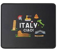 Regalo Ideal para Amar Italia Y Todo Lo Relacionado con La Cultura Italiana. Alfombrilla De Ratón Portátil Alfombrillas De Mouse Pequeña Alfombrilla Raton para Juego Escritorio Hogar 25X30Cm