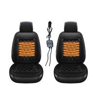 Regalo Ideal para Conductor Funda De Coche Asientos Alfombrilla Térmica con Calefacción Rápida para Invierno,Black-twopiece