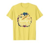 Regalo Inspirador para educadores Que Hacen Que la Magia suceda Camiseta, Hombre, Limón, XL