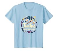 Regalo Inspirador para educadores Que Hacen Que la Magia suceda Camiseta, Niños, Azul Bebé, 6 años