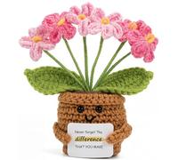 Regalo inspirador - Positive Forget Me Not Doll Crochet - Never Forget The Difference That You Make - Regalo positivo de agradecimiento para mujeres, amigas, hermanas, compañeras de trabajo, Día de la