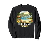 Regalo Islas Vírgenes St John Thomas Vintage Travel Sudadera