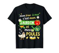 Regalo Jardinería Mi Cosa es mi jardín y gallinas Camiseta