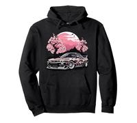 Regalo JDM Black Drifting Tuning Car Sakura Blossom Rising Sun Sudadera con Capucha