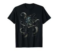 Regalo Kraken Marino Gigante Ilusión Óptica 3D Profundidades Camiseta