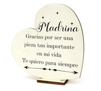 Regalo Madrina Cumpleaños Regalo Cumpleaños Para Madrina Tablilla De Madera Regalos Madera Regalos De Madrinas Bautizo Regalos Para Una Madrina Regalos Navidad Madrina