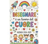 Regalo Maestre Fine Anno: Agenda maestra 2026/2027 settimanale