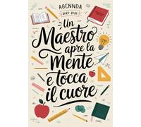 REGALO MAESTRO: Agenda Settimanale Verticale 2025 2026, Con Orari 07:00 To 20:00 | Regali Maestre Fine Anno