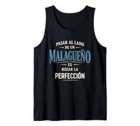 Regalo Malagueño Es Rozar La Perfección Màlaga Divertido Camiseta sin Mangas