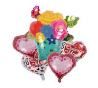 Regalo mama, regalos para madres, mama, regalo mujer original, pack de 5 globos felicidades mama, regalo madre cumpleaños, decoración globos, regalo original, regalos mujer originales